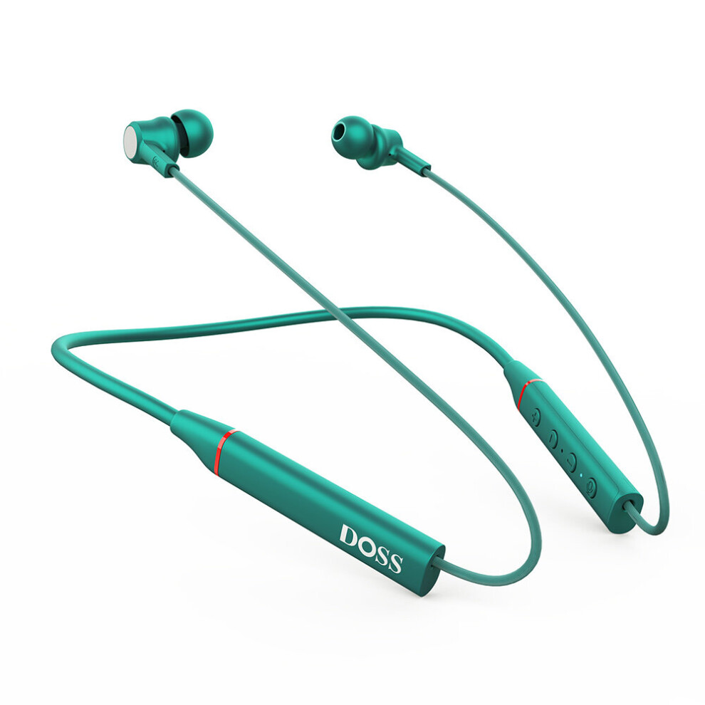 (A-) Doss K-Touch Sport Neckband Bluetooth Earphone Hifi Sound Ipx5 Sweatproof Headphone With Microphone Handfree Earbuds Headset Green 4851204947785