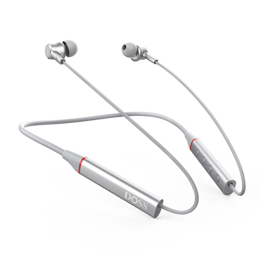 (A-) Doss K-Touch Sport Neckband Bluetooth Earphone Hifi Sound Ipx5 Sweatproof Headphone With Microphone Handfree Earbuds Headset White 4851204947808
