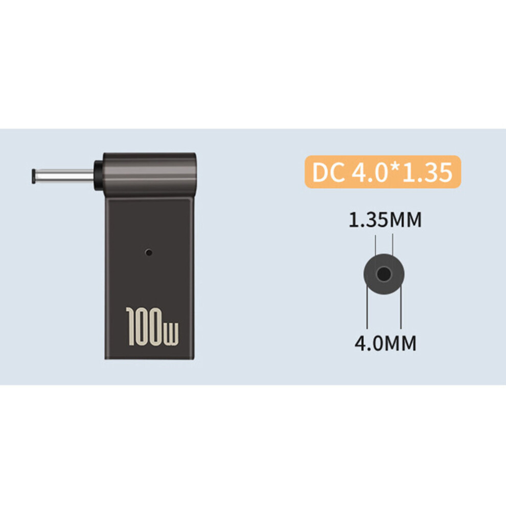 (A-4.0X1.35mm) Pd 100W Laptop Power Charger Supply Adapter Connector Usb Type-C Female To Dc Male Jack Plug Converter 4855672919138