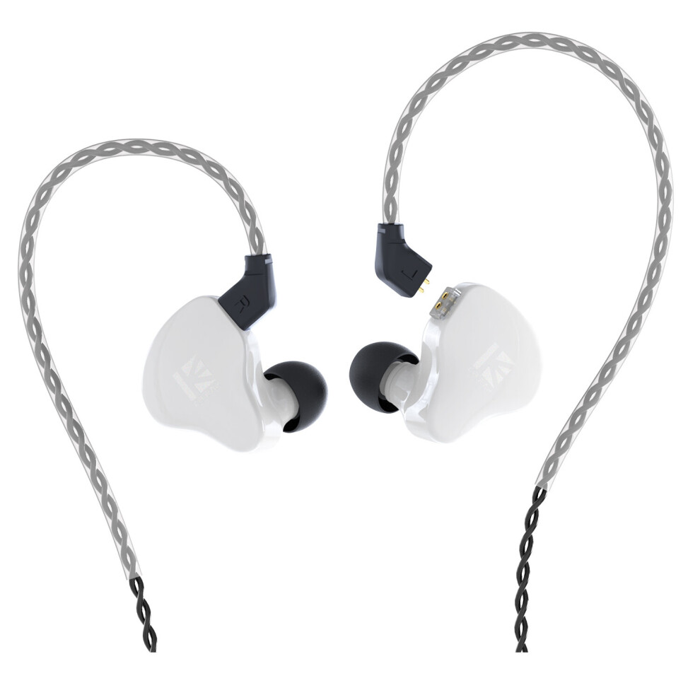 (A- No Mic) Kbear Ks1 Dual Magnetic Circuit Dynamic Wired Earphone Gaming Headphones In Ear Monitor Music Earbuds Headset Kbear Ks1 Ks2 Iems White 4851204988672