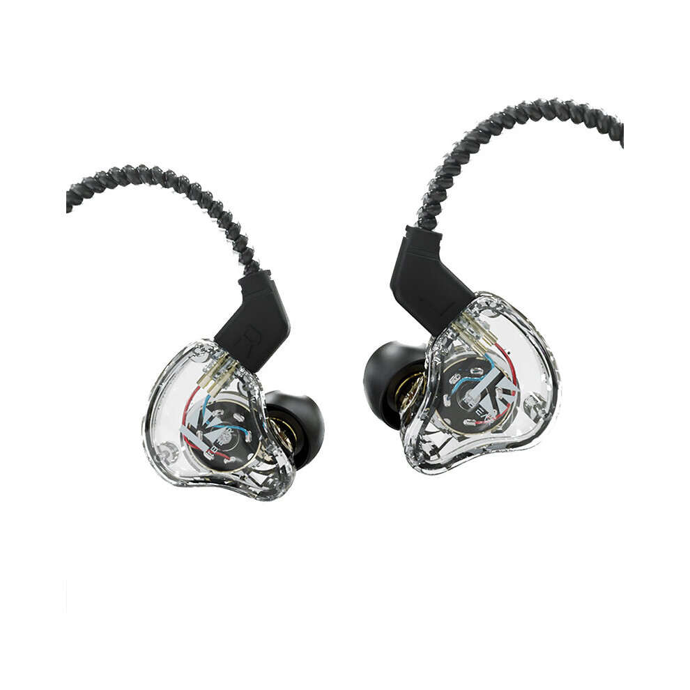 (A-Clear No Mic) Kbear Ks1 Dual Magnetic Circuit Dynamic Wired Earphone Gaming Headphones In Ear Monitor Music Earbuds Headset Kbear Ks1 Ks2 Iems 4851204988634