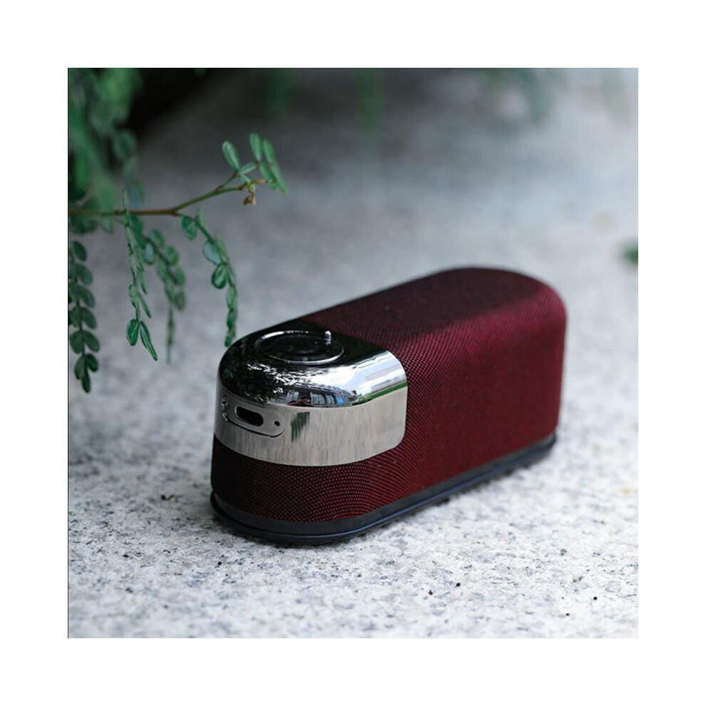 (A-) Ryra Magnetic Bluetooth Speaker Mini Subwoofer Nfc Induction Excellent Bass Performace Camping Speaker For Mobile Phone Computer Red 4854472217338