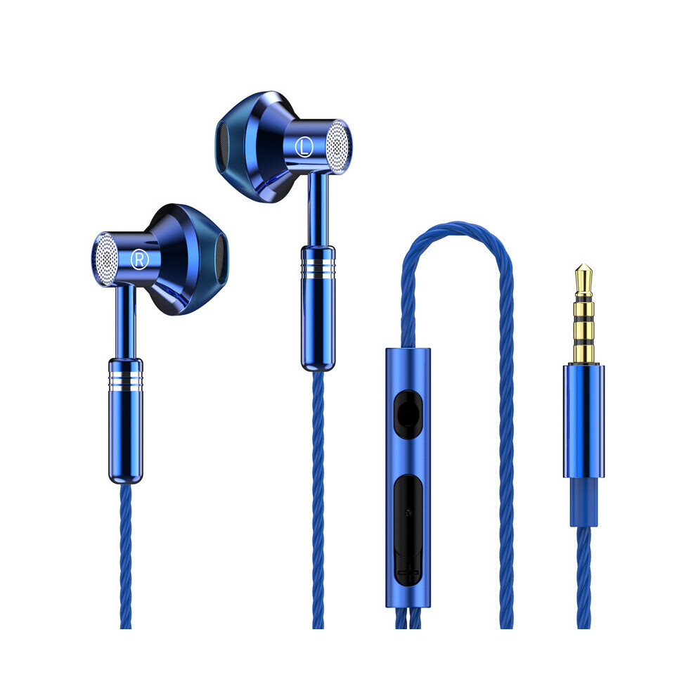 (A-) Eardeco 9D Stereo With Mic Earphones Headphon In-Ear Wired Headphones Bass Wire Earphon Earbud Phone Headset With Microphone Blue 4851204898094