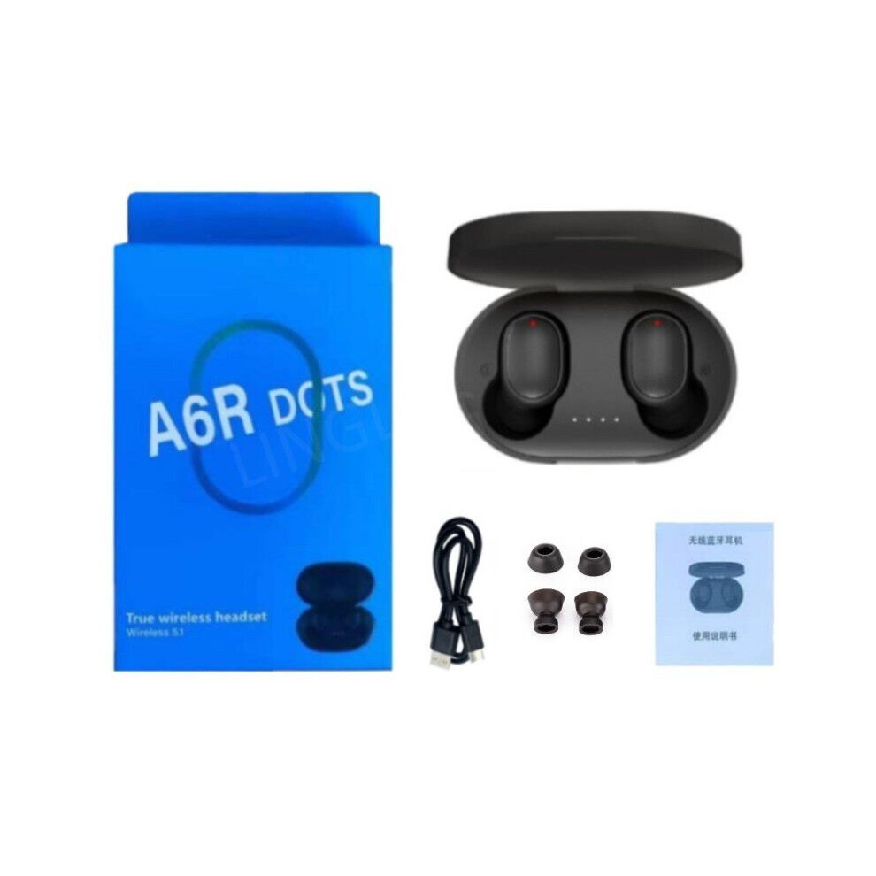 (A-A6lite And Box) Tws Wireless Headphones Bluetooth 5.0 Earphones Sport Earbuds Headset With Microphone Charging Box Headphone For All Smartphones 4851204978673