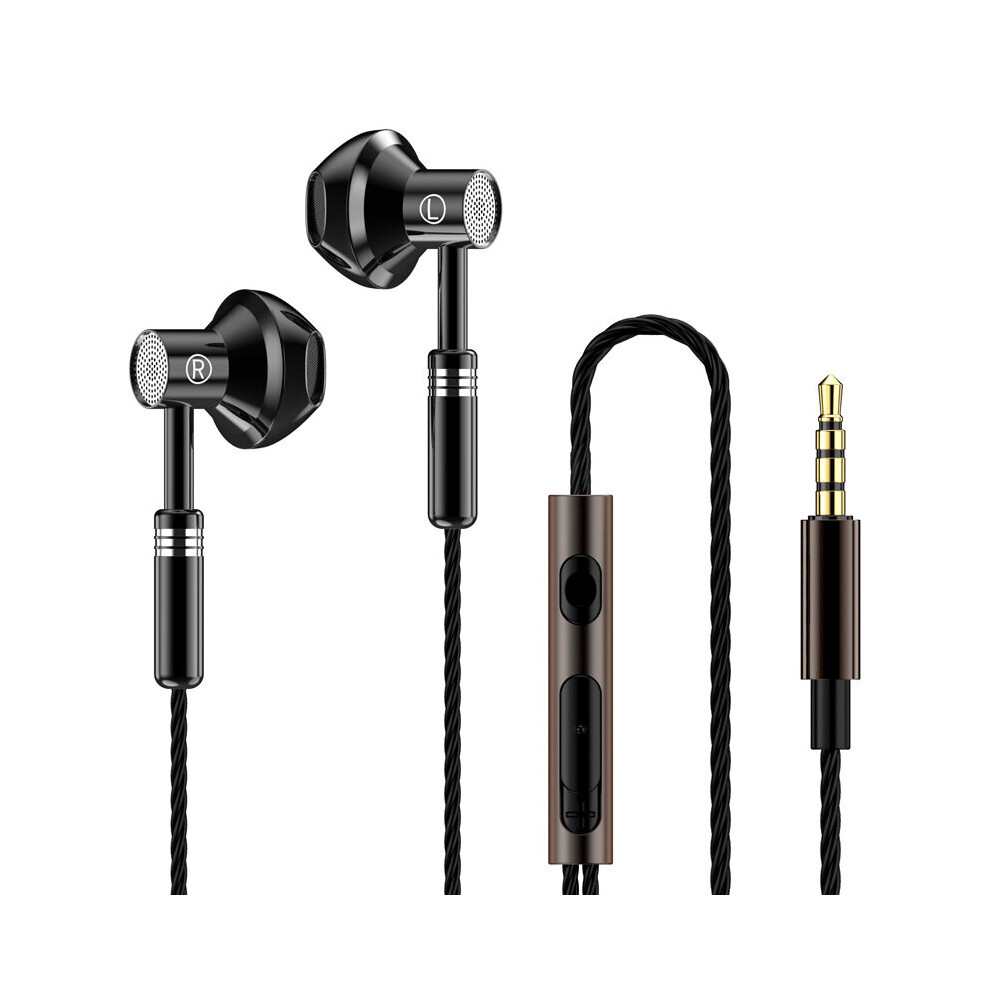 (A-) Eardeco 9D Stereo With Mic Earphones Headphon In-Ear Wired Headphones Bass Wire Earphon Earbud Phone Headset With Microphone Black 4851204898070