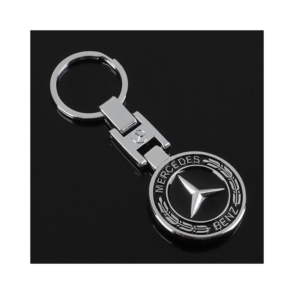 (Mercedes-Benz Star) Car Keychain for MercedesBenz Metal Emblem Pendant