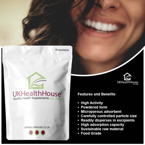 100% Pure Activated Charcoal Powder - 500g - Reduce Bloating, Teeth 2