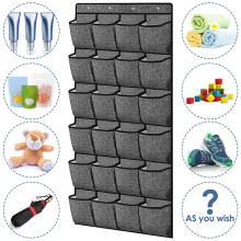 24 Pocket Hanging Shoe Holder Storage Box Over Door Rack Hanger