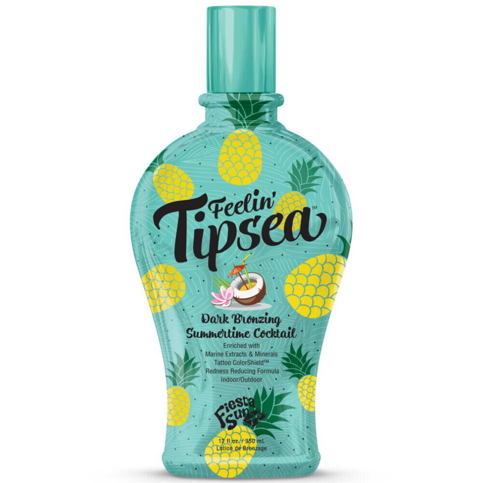 Fiesta Sun Feelin Tipsea Lotion de bronzage hydratante pour lit de bronzage extérieur 350 ml