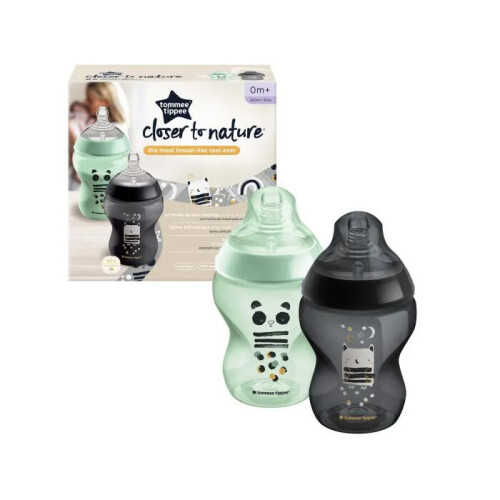 Tommee Tippee Tommee Tippee Baby Bottle Set Newborn Feeding Set 0 Months+ 260ml Mono