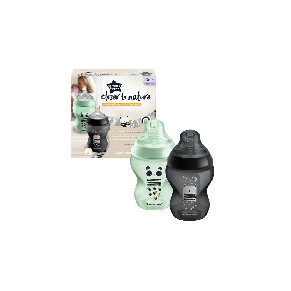 Tommee Tippee Baby Bottle Set Newborn Feeding Set 0 Months+ 260ml Mono