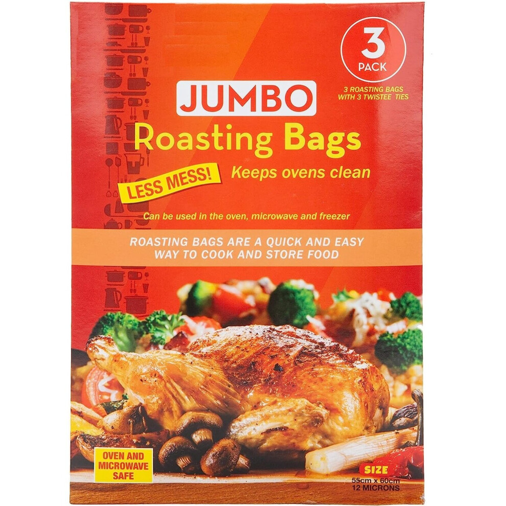 Extra Large Jumbo Roasting Bags 3 Pack