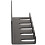 (5 Bar Storage Rack) GYM MASTER Vertical Wall Mounted Olympic 2" Barbell Storage Hanging Rack 5