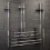 (3 Bar Storage Rack) GYM MASTER Vertical Wall Mounted Olympic 2" Barbell Storage Hanging Rack 8