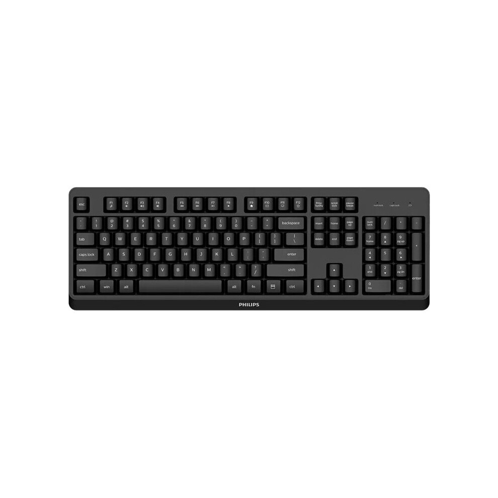 Philips 3000 Series SPK6307BL - Keyboard - Wireless - 2.4 GHz - Matte Black