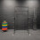 GYM MASTER 5 Bar Olympic Barbell Vertical Floor Stand Storage Rack 3