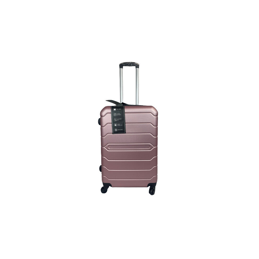 (R.Gold, Medium) Hampton & Stewart Suitcase Hardshell Lugguage