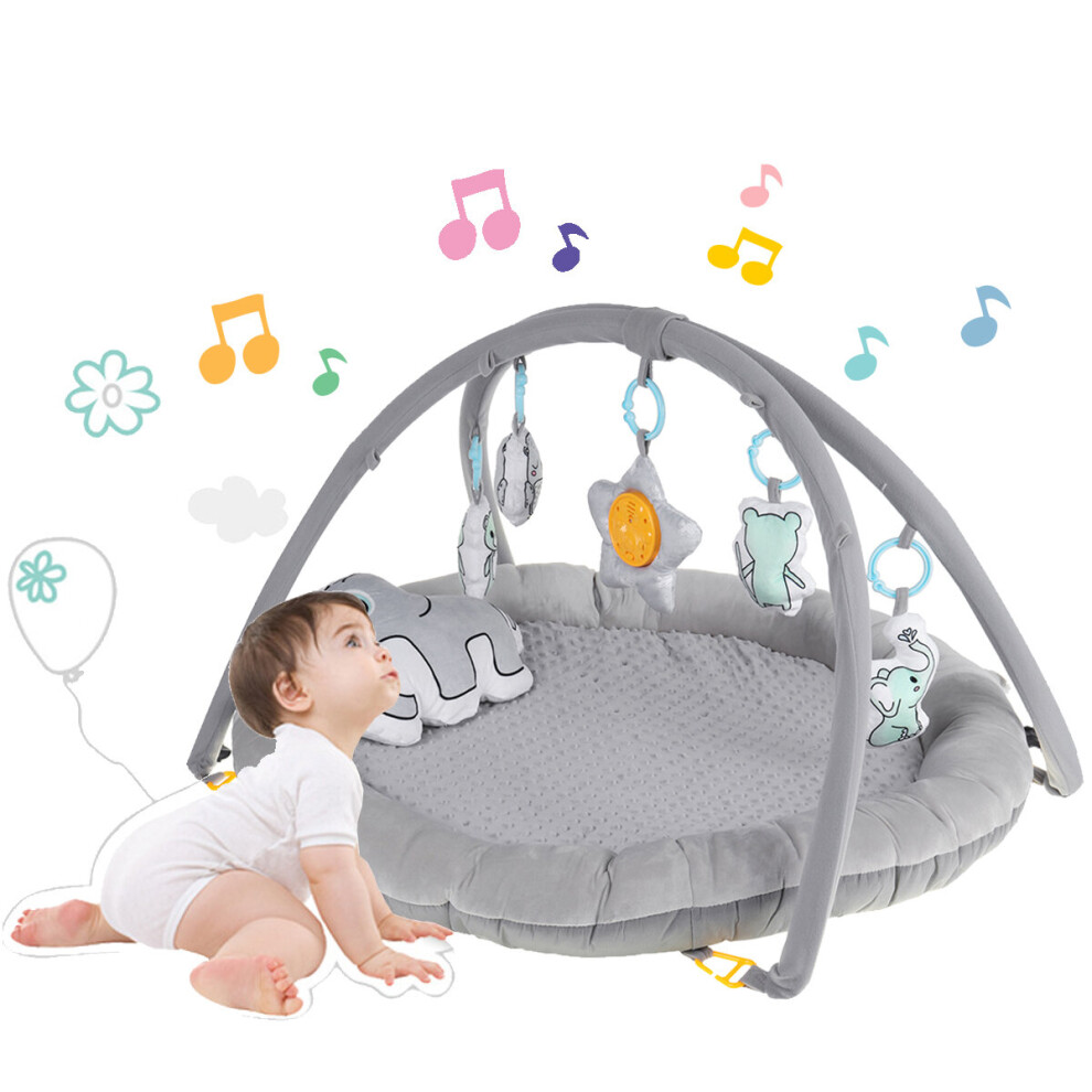 Baby Mat Playmat Baby Gym Music Crawling Mat Crawling Blanket Early Educational Soft Cotton Playmat