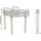 Half-Moon Mirrored Tall Decorative Console Table  Semi Sofa Table 2