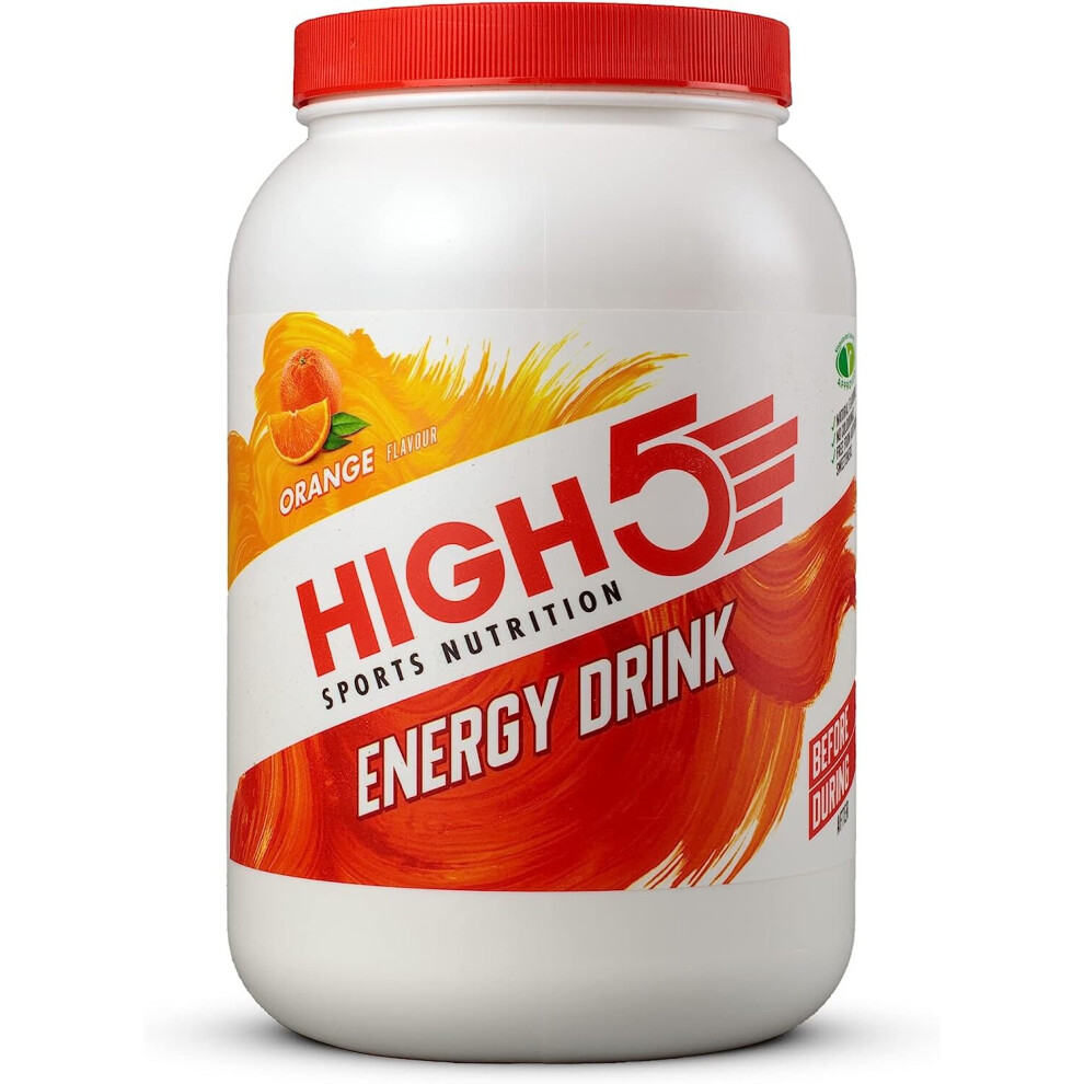 HIGH5 Energy Hydration Drink Refreshing Mix of Carbohydrates and Electrolytes (Orange, 2.2kg)