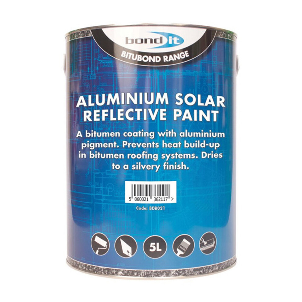 Bondit Aluminium Solar Reflective Paint - 5L Silver