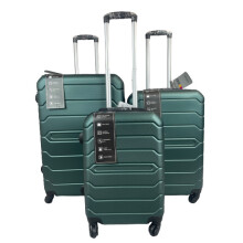 (D.Green, Set of 3) Hampton & Stewart Suitcase Hardshell Lugguage