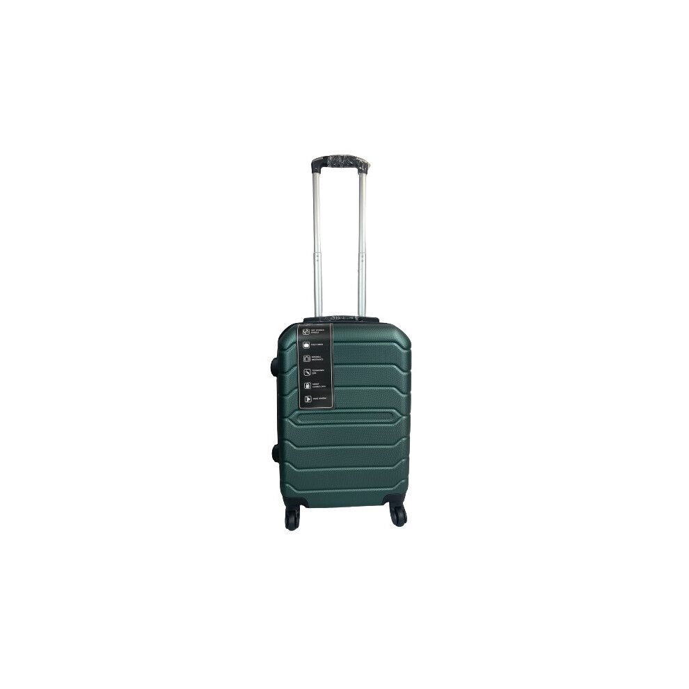 (D.Green, Small) Hampton & Stewart Suitcase Hardshell Lugguage