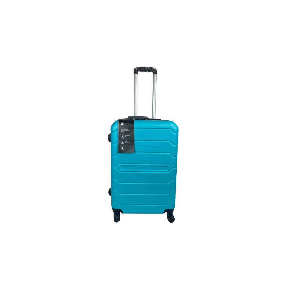 (L.Blue, Medium) Hampton & Stewart Suitcase Hardshell Lugguage