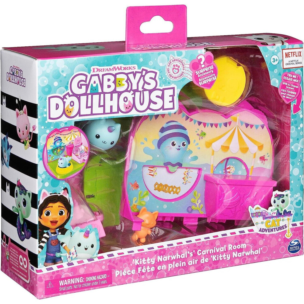 Gabby's Dollhouse Kitty Narwhal's Carnival Room