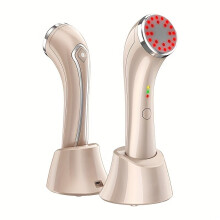 Irich 3-in-1 Red Light Therapy for Face - Red + Infrared + Heating, Skin Tightening, Wrinkle Removal, Anti-Aging, Portable Rechargeable
