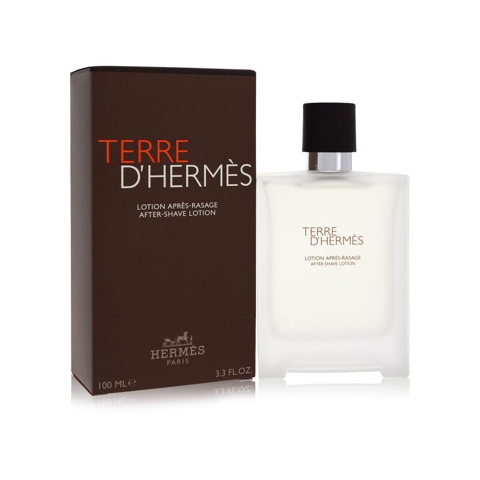 Hermes Terre D'Hermes 100ml Aftershave - Soothing, Woody Mineral Scent with Citrus Top Notes