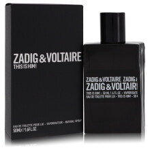 Zadig &amp; Voltaire This Is Him! Eau de Toilette Vaporisateur 50 ml – Parfum Masculin Charismatique