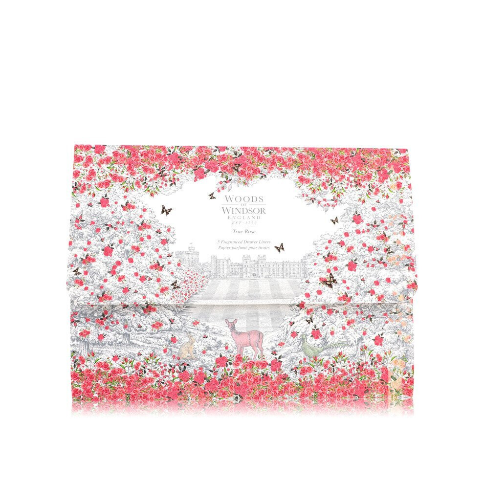 True Rose By Woods Of Windsor 5 Perfumed Drawer Liners -- For Women