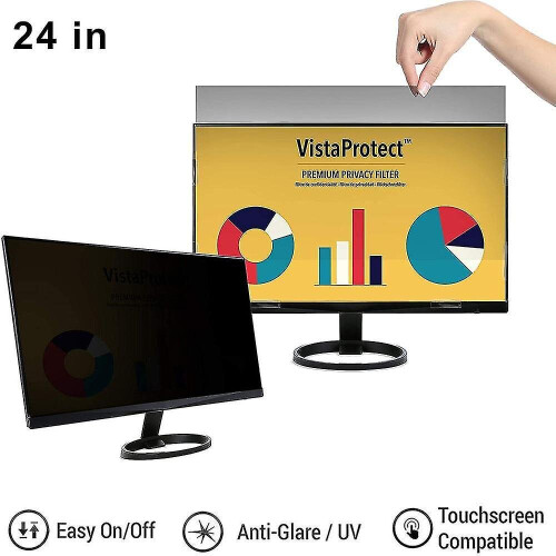 Computer Privacy Screen Filter For Widescreen Computer Monitor 24"