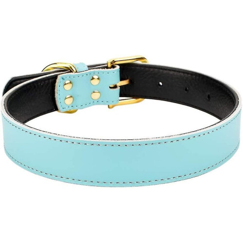 Basic Classic Padded Leather Pet Collars For Cats Puppy Small Medium Dogs 2