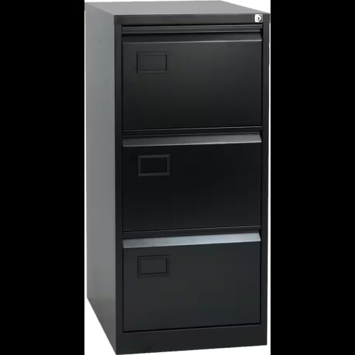 Bisley Filing Cabinet with 3 Lockable Drawers AOC3 Black 1