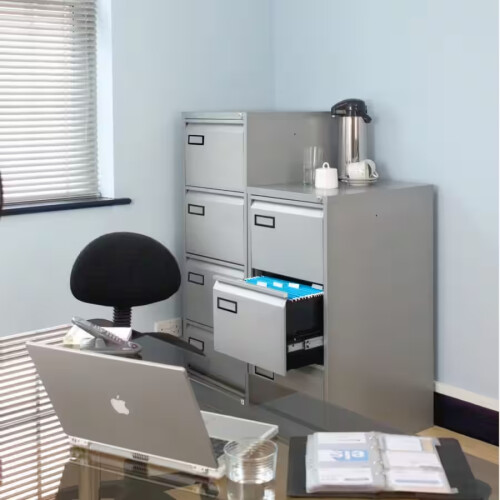 Bisley Filing Cabinet with 3 Lockable Drawers AOC3 Black 2