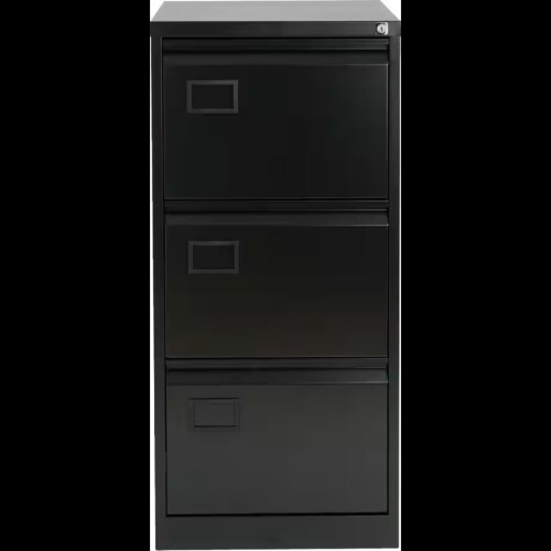 Bisley Filing Cabinet with 3 Lockable Drawers AOC3 Black