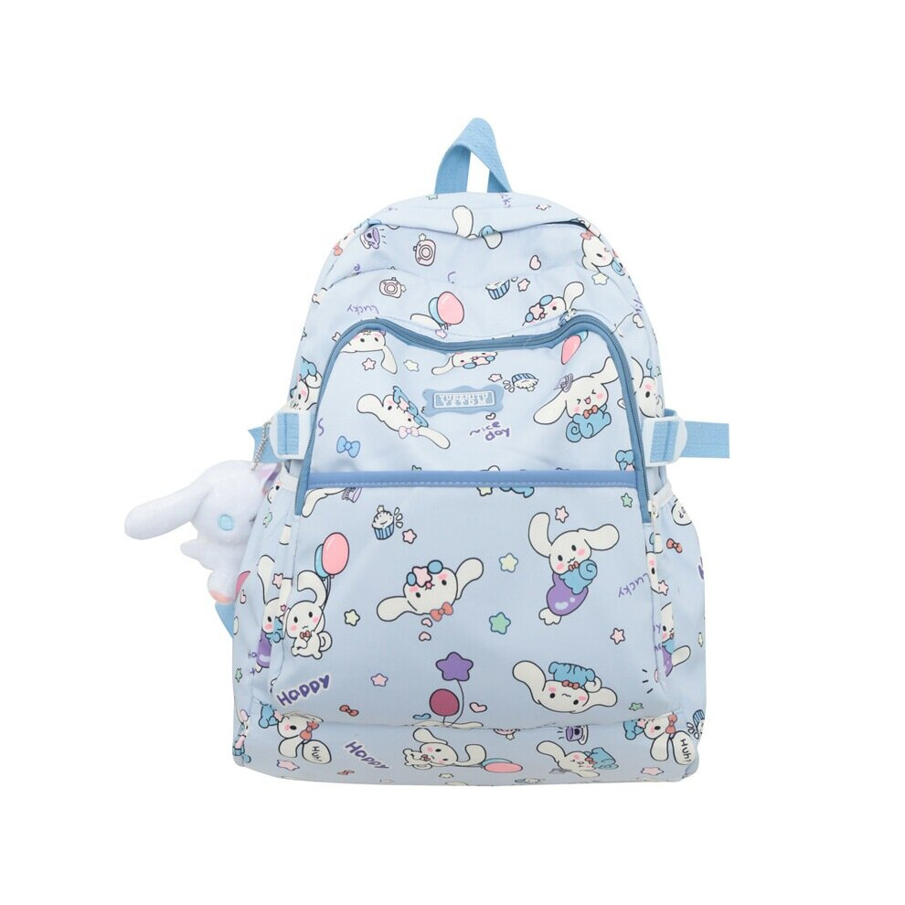 (Blue) Sanrio Cinnamoroll Backpack Lightweight Durable Large Capacity Carry Student  Bag