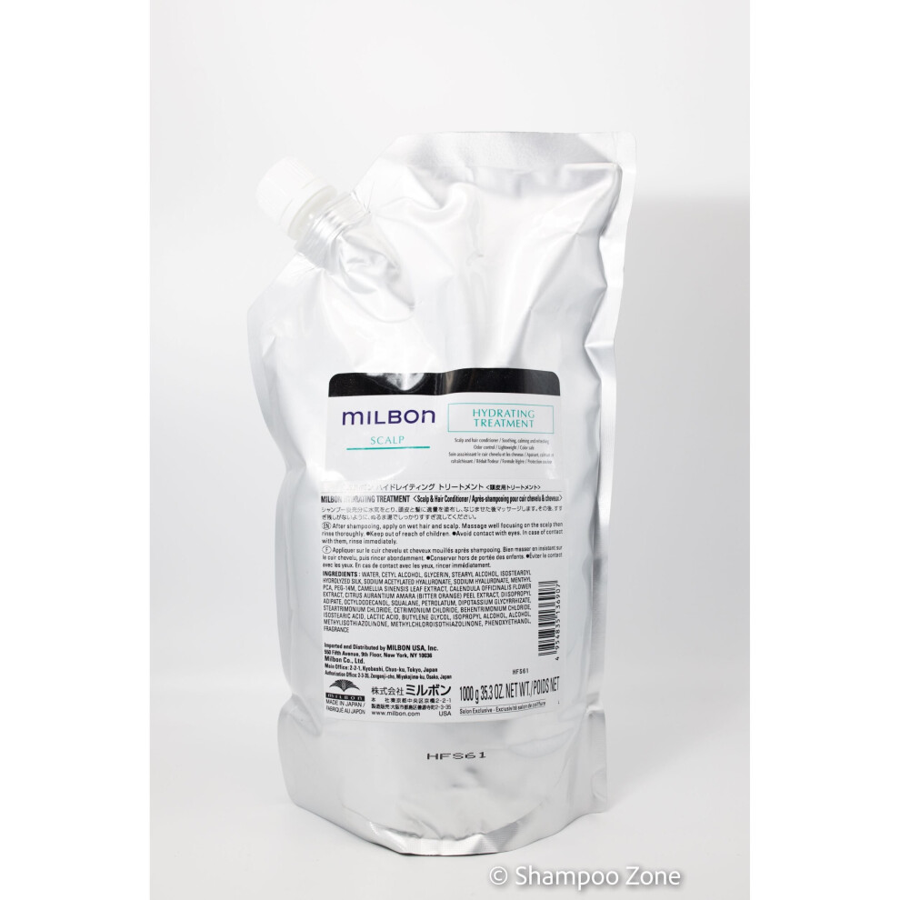 Milbon Scalp Hydrating Treatment 35.3 Oz Conditioner Refill