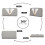 (Grey) Mixed Colour Women's Leather Look Clutch Purse 9