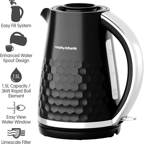 Morphy Richards Morphy Richards 108271 Hive Kettle Black 1