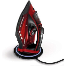 Morphy Richards 303250 Cordless Steam Iron easyCHARGE 360 Cord-Free, 2400 W, Red/Black