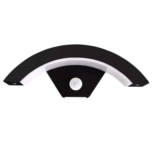 18WOutdoor PIR Motion Sensor LED Wall Light Curved Stylish Garden Lamp