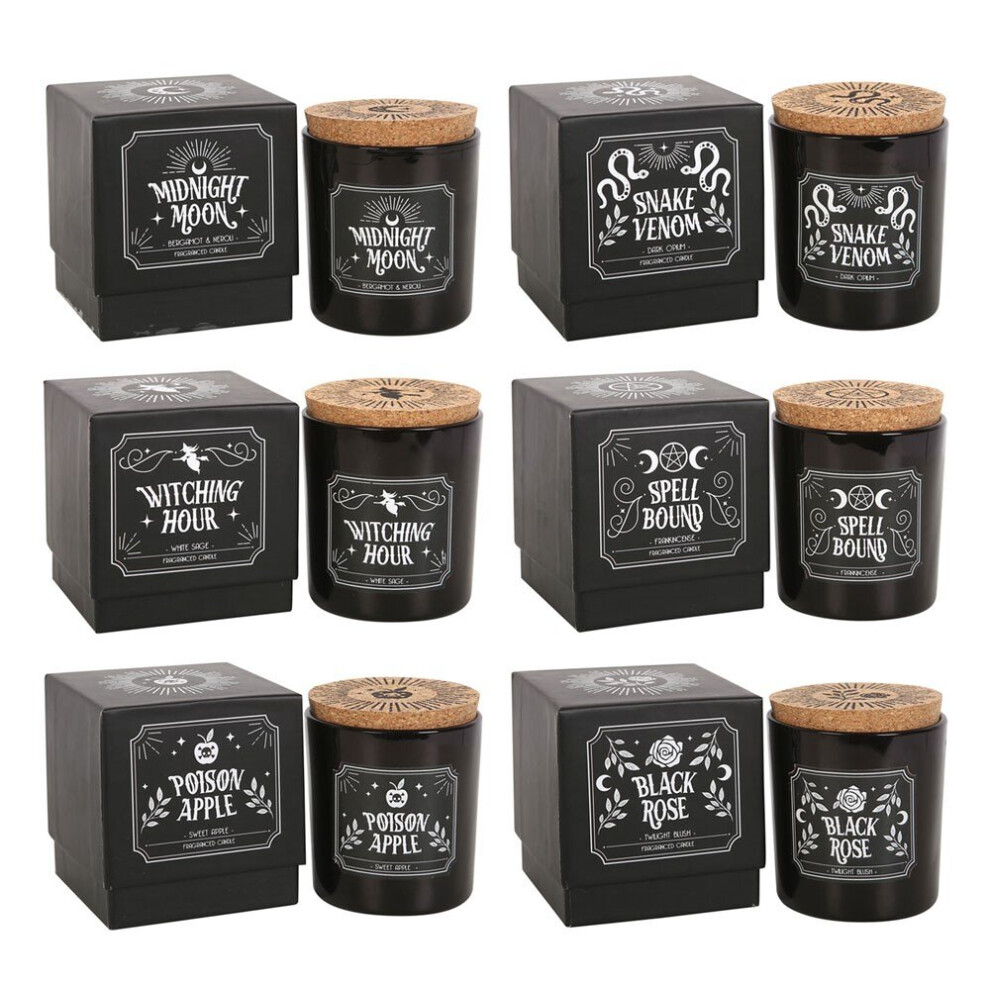 Something Different Set Of 6 Midnight Ritual Candles