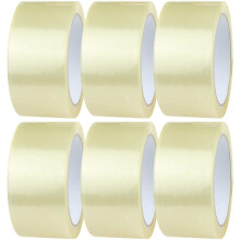 (48mm x 66M) MantraRaj 6 Roll Clear Packing Tape Clear Packaging Tape for Packing Parcels, Boxes, Cartons, Postage, Moving House, Shipping, Office