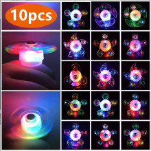 10x Light Up Ring Glow in The Dark Party Favors for Kids Ring LED Neon
