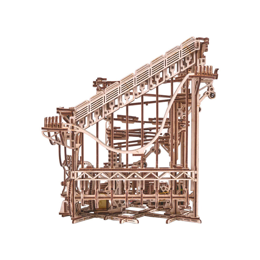 Photos - Jigsaw Puzzle / Mosaic Wood Trick 3D Wooden Model Self Assemble Puzzle Laser Cut - Spiral Marble Run 