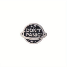 Alloy Letters Planet Shaped Enamel Badges Clothing Accessories For Men