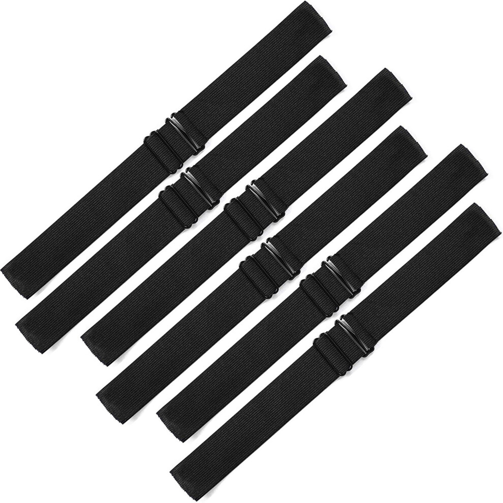 Unisex Multicoloured 6Pcs Adjustable Lace Elastic Bands Straps For Wigs Elastic Band Strap Sew To The Wig Cap
